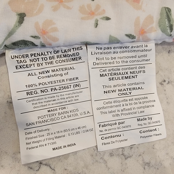 Pottery Barn Kids Meredith Muslin Wearable Blanket NEW! Blush - Picture 9 of 11